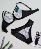 ست شورت و سوتین زنانه طرح گلدار آبرنگی