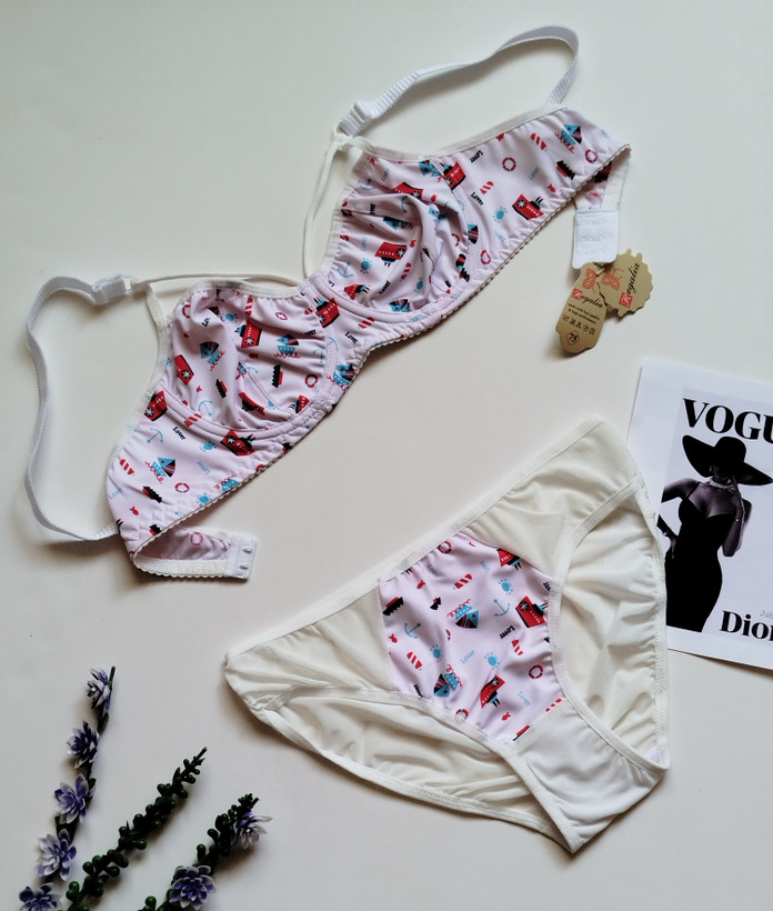 ست شورت و سوتین زنانه طرح فانتزی وارداتی