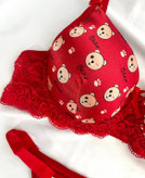 ست شورت و سوتین زنانه طرح گلدار آبرنگی