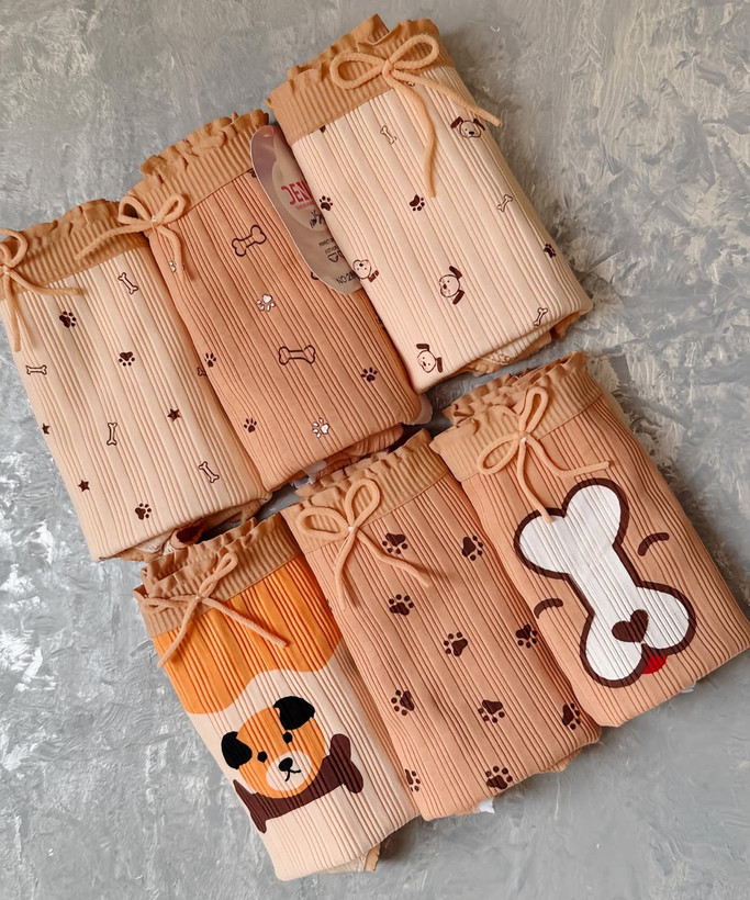 شورت زنانه نخ پنبه وارداتی طرح عروسکی