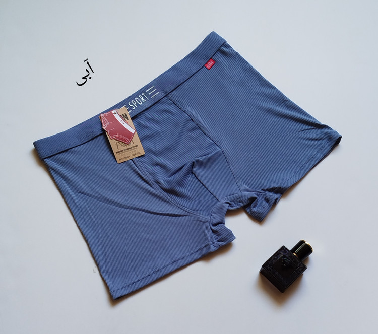 شورت مردانه نیم پا گیاهی بامبو وارداتی طرح ساده