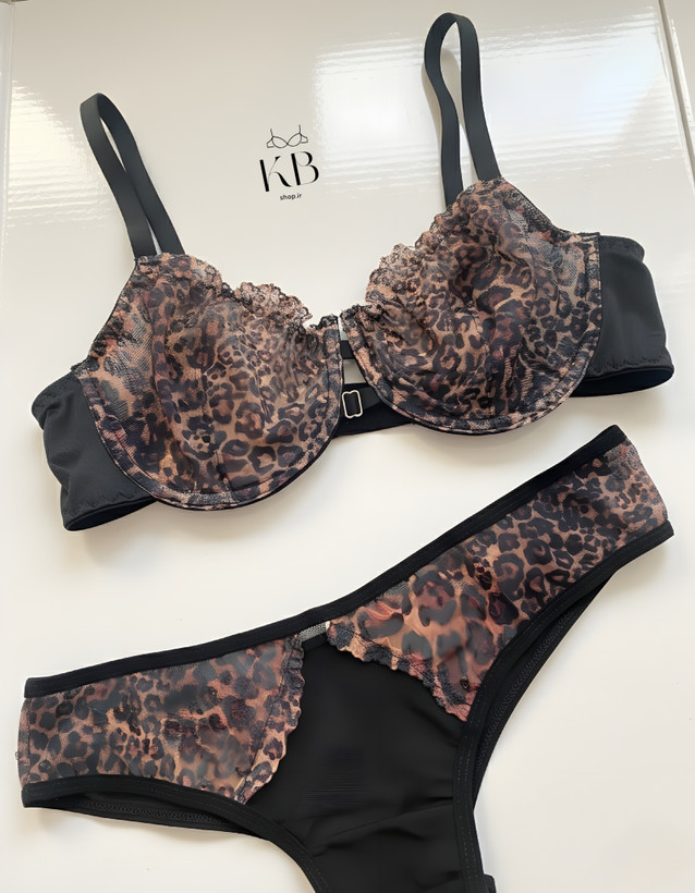 ست شورت و سوتین زنانه گلدار گلدوزی شده