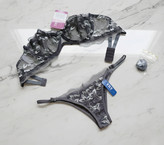 ست تاپ و شلوارک ساتنی فانتزی طرح ترمه