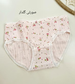شورت زنانه صورتی گلدار
