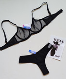 ست شورت و سوتین زنانه لاکرا پنبه ترک مشکی