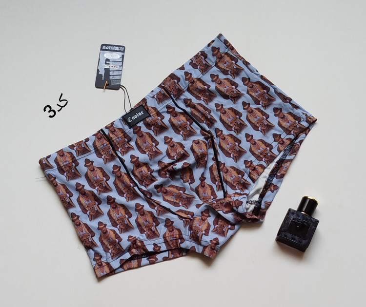 شورت تک مردانه نخ پنبه وارداتی طرح لوک خوش شانس