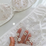 ست شورت و سوتین زنانه طرح گلدار آبرنگی