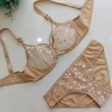 ست شورت و سوتین زنانه طرح گلدار فانتزی