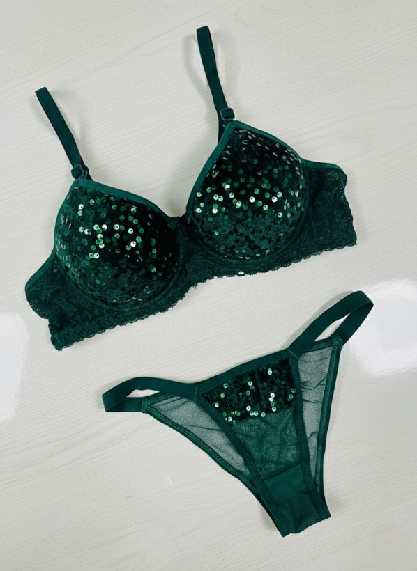 ست شورت و سوتین زنانه طرح پلنگی نخ پنبه گیپوری