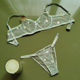 ست شورت و سوتین زنانه طرح گلدار برند پانیذکوزا