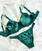 ست شورت و سوتین زنانه طرح فانتزی گلدار