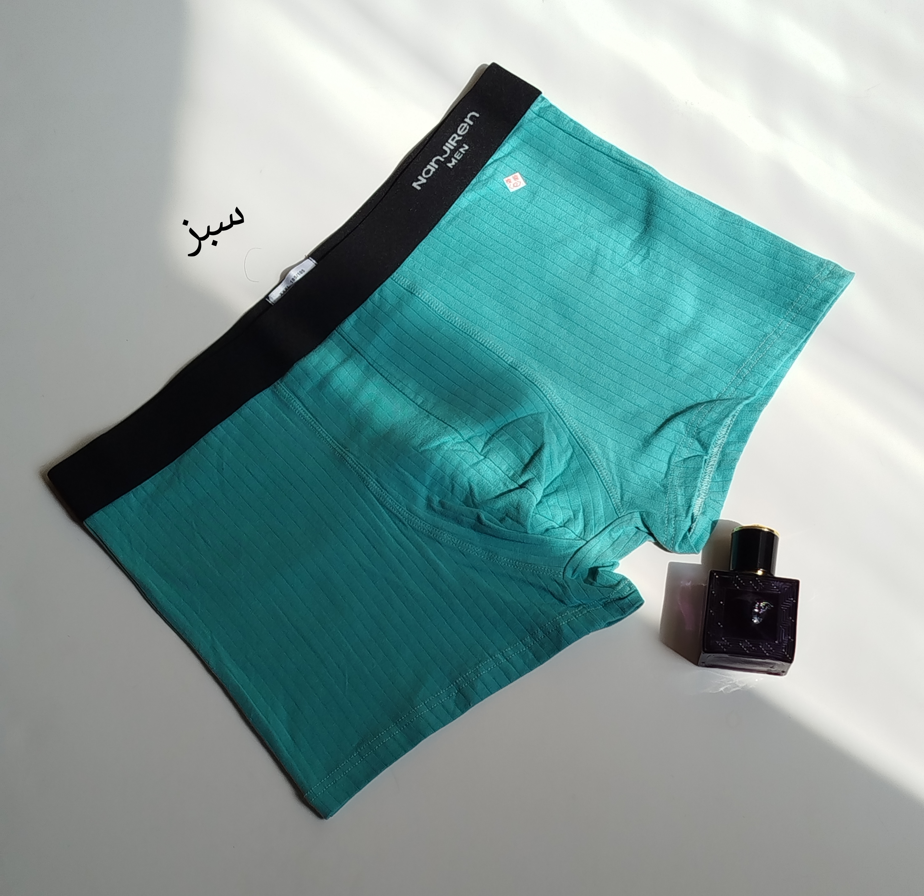 شورت تک مردانه نیم پا نخ پنبه کبریتی  طرح فانتزی وارداتی برند FIJO