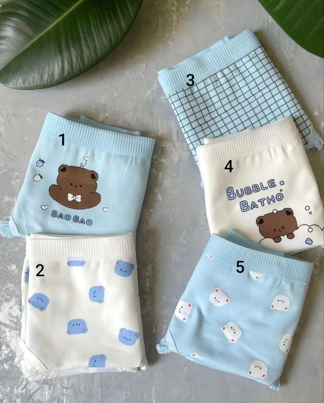 شورت زنانه نخ پنبه وارداتی طرح عروسکی