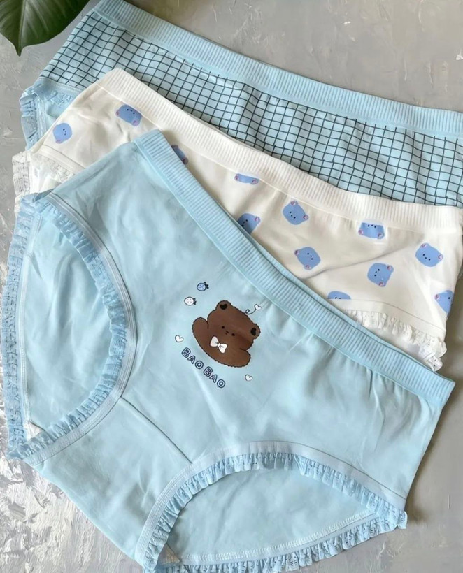 شورت زنانه نخ پنبه وارداتی طرح فانتزی خرس