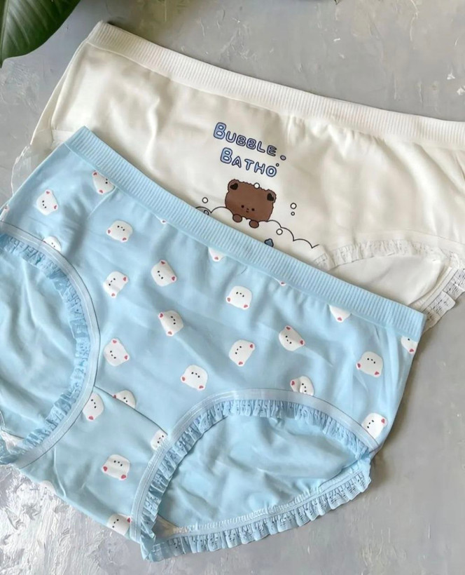 شورت زنانه نخ پنبه وارداتی طرح فانتزی آلیس