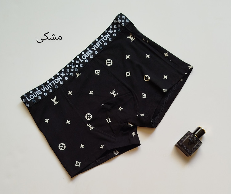 شورت نیم پا مردانه نخ پنبه اعلا لوگوLOUIS VUITTON | برند MD | لباس زیر مردانه باکیفیت