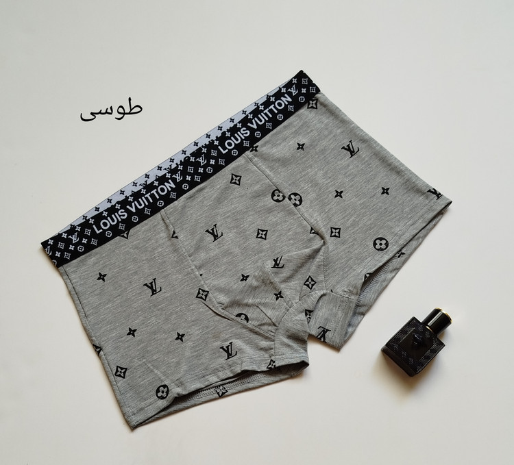 شورت نیم پا مردانه نخ پنبه اعلا لوگوLOUIS VUITTON | برند MD | لباس زیر مردانه باکیفیت